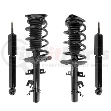 4-13661-255510-001 by UNITY AUTOMOTIVE - Front and Rear Complete Strut Assembly Shock Absorber Kit