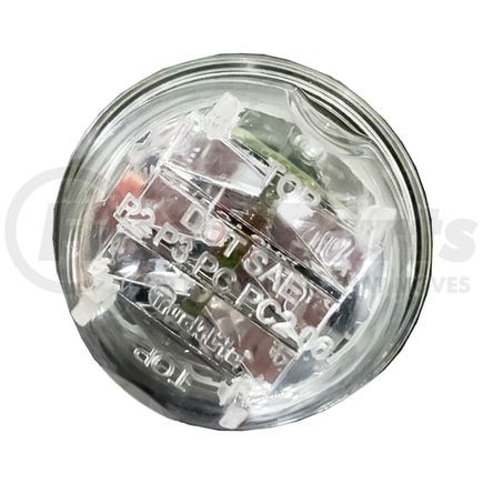 30376R by TRUCK-LITE - Marker Light - 30 Series LED Clear Lens Plug-In Connector SAE J853 Compliant