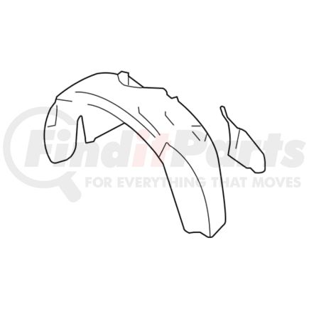 5F9Z16102AA by FORD - SHIELD - SPLASH - WHEELHOUSE