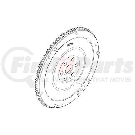 5M6Z6375AA by FORD - FLYWHEEL AND RING GEAR ASY