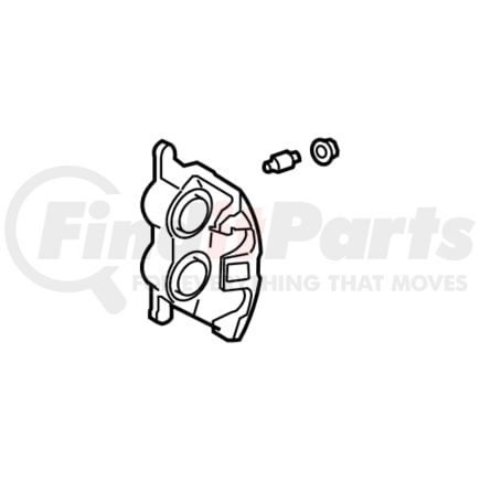 8C2Z2B120A by FORD - CALIPER ASY - BRAKE - LESS PAD