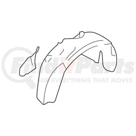 8F9Z16102A by FORD - SHIELD - SPLASH - WHEELHOUSE