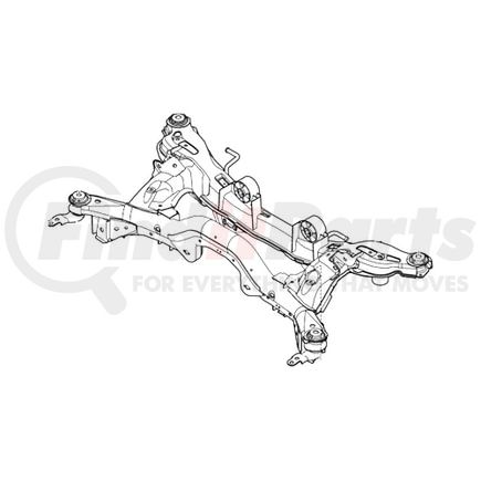 AE5Z5035B by FORD - CROSS MEMBER ASY