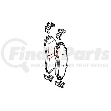 DC3Z2200E by FORD - PAD - BRAKE