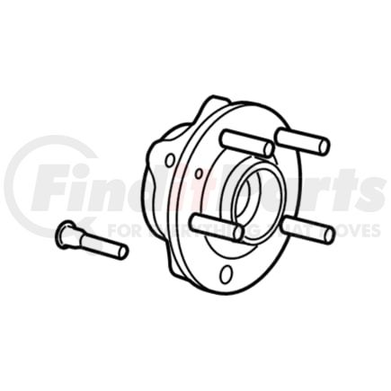 Ford DE9Z1104B HUB ASY - WHEEL