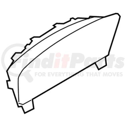 8A8Z*10890*B by FORD - Fuel and Temperature Gauge Mask