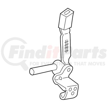 1L2Z7861203AAA by FORD - Seat Belt Assembly - Seat Belt Receptacle