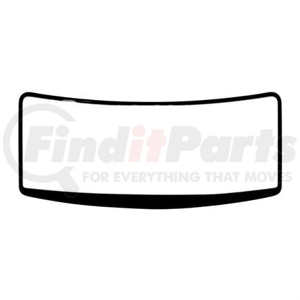 DW2039-5 by KENWORTH - Windshield Glass - One-Piece, for 2013-2022 Kenworth T680/T880