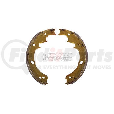 1565313 by HELMAR FORKLIFT PARTS - Aftermarket Replacement Drum Brake Shoe Set, Left Side (LH) for Hyster Applications