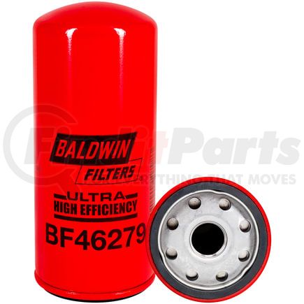 BF46279 by BALDWIN - Fuel Filter - Spin-On, 7 1/8in. L x 3 1/32in OD, 7/8-14 Thread Size