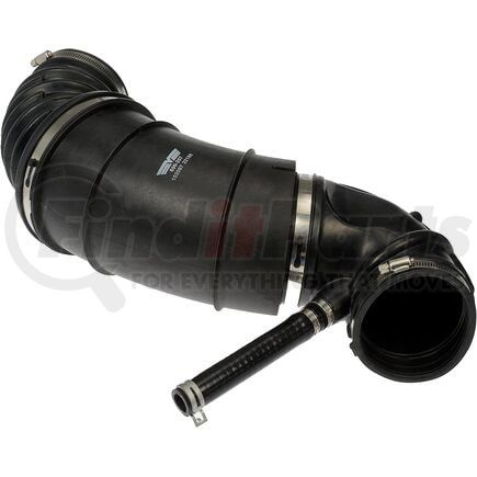696-207 by DORMAN - Engine Air Intake Hose - Rubber, 19.86" Length, 4.4" ID, 3.76" OD, 1 Hose Port, with 3 Clamps