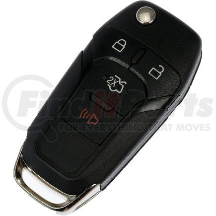 99295ST by DORMAN - Keyless Entry Transmitter - 4 Buttons, Flip Key, Black