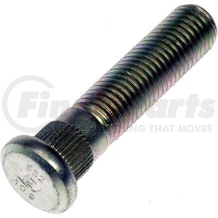 610-652 by DORMAN - Wheel Lug Stud - M12-1.50 Thread Size, Serrated, 12.85mm Knurl, 58mm Length