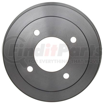 18B384 by ACDELCO - Brake Drum - Rear, Black, Cast Iron, 4 Bolt Holes