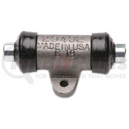 18E605 by ACDELCO - Drum Brake Wheel Cylinder - Front, Cast Iron, 0.875 in. Bore, Bolted