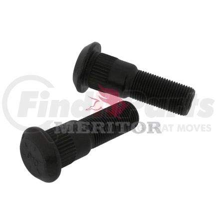 09001910 by MERITOR - Wheel Stud - RH Thread Direction, Serrated, 1.07" Body Length, 8 Grade
