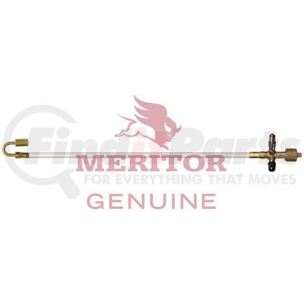 3136300CP2 by MERITOR - Auxiliary Dual Check Port Hose - 13.5 in. Length, Outside Tire