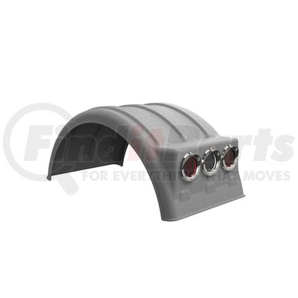 10001889 by MINIMIZER - Dual Fender for 22.5 Tire Galvanized (Light Box)