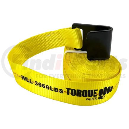TR3130 by TORQUE PARTS - Ratchet Tie Down Strap - 2"x30' with Flat Hooks
