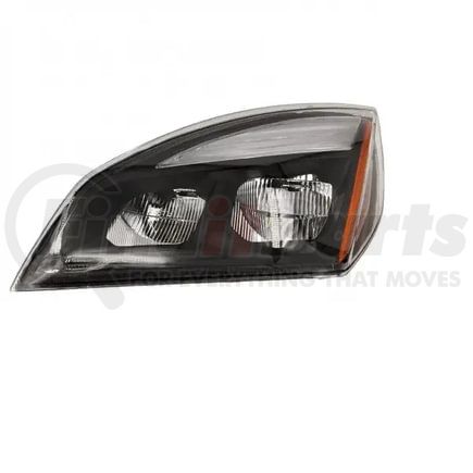 TR603-FHL-L by TORQUE PARTS - Headlight - Driver Side, Black, Clear Lens, LED, for 2018+ Freightliner Cascadia