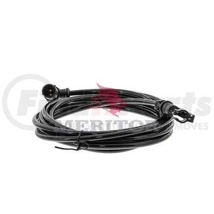 M9557130300 by MERITOR - ABS Wheel Speed Sensor Cable - 2-Pole Extension, 9.84', DIN 2-Pin Female 90-deg, 6mm Dia