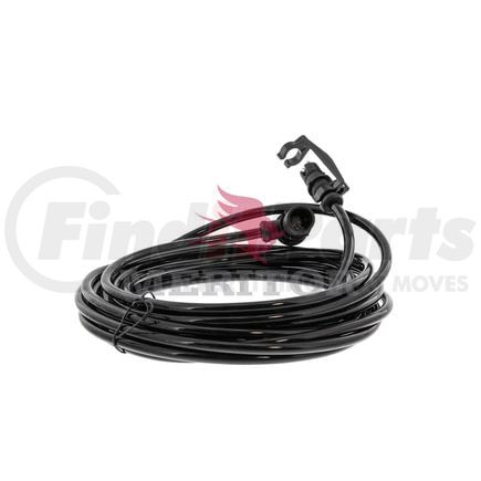 M9557130500             by MERITOR - ABS Wheel Speed Sensor Cable - 2-Pole Extension, 16.4', DIN 2-Pin Female 90-deg, 6mm Dia