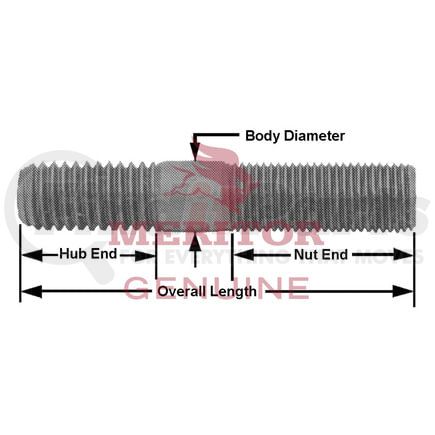 Meritor SC7181 Brake Hardware Tech Tray STUD