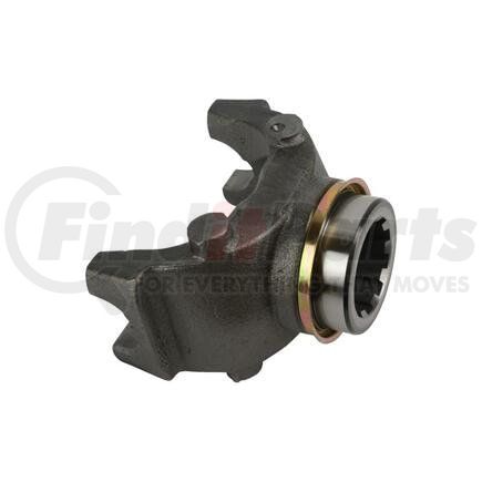 6.5-4-3561-1XR by NEWSTAR - 6.5-4-3561-1X HALF ROUND END YOKE 1810 SERIES WITH SLINGER  SPLINE SIZE: 2.750" - 10  MAJOR DIAMETER: 2.750"  GROUND HUB DIAMETER: 3.750"  LENGTH THRU HOLE: 3.000"  CENTERLINE TO END: 6.062"