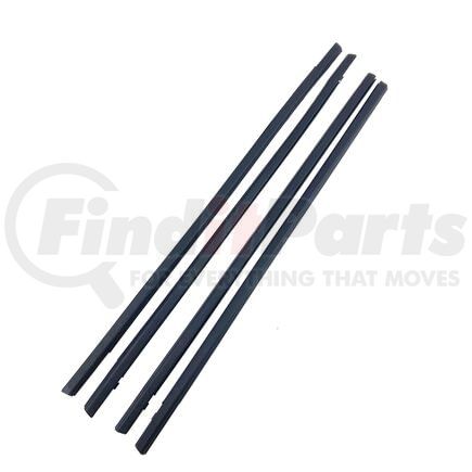 KH2005 by FAIRCHILD - 4-PC Front and Rear Outer Belt Weatherstrip Kit for 2016-2021 Honda Civic