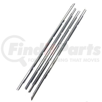 KH2000 by FAIRCHILD - 4-PC Chrome Front and Rear Outer Belt Weatherstrip Kit for 2008-2012 Honda Accord