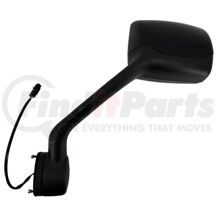 TRKWN307BLS32 by TORQUE PARTS - Hood Mirror - Driver Side, Black, for Peterbilt / Kenworth, T680, 2014-2021