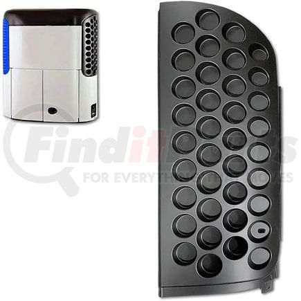 TRTK987302 by TORQUE PARTS - Reefer Curbside Black Upper Grille for Trailer Refrigeration Unit ThermoKing SB Series