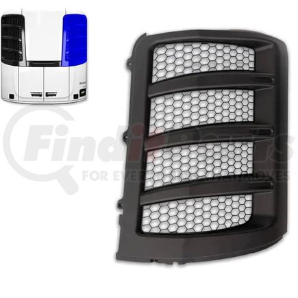 TRTK989117B by TORQUE PARTS - Right Reefer Roadside Black Grille for Trailer Refrigeration Unit