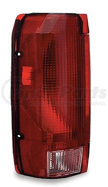 85572-5 by GROTE - Brake / Tail Light Combination Lens - Rectangular, Red and Clear, Right