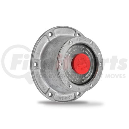 340-4009 by STEMCO - Axle Hub Cap - Cast Aluminum, 6-5/16" OD, 6-Bolt, 5-1/2" Bolt Circle