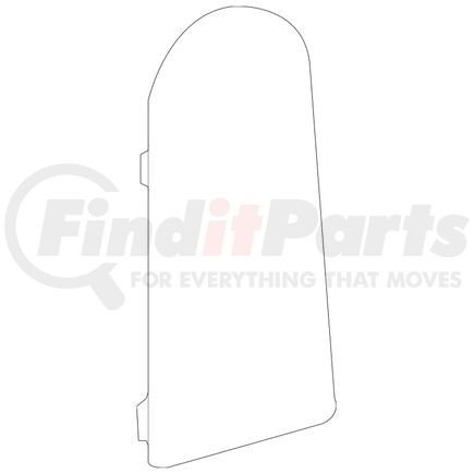 15281497 by GM - Quarter Trim Panel Access Hole Cover - Ebony