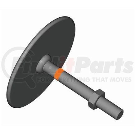 MGM Brakes 9064002 Air Brake Chamber Push Plate and Rod Air Brake Spring Brake - Push-Rod Assembly, Type 24
