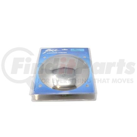 16253 by AMERICAN CHROME - Front, 6-Notch Uneven, 8.72" OD, 2.56" Height, Stainless, Baby Moon