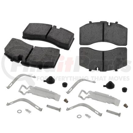 ED1369S by EUCLID - Stopmate Disc Brake Pad - 8.25" Length, 4.25" Height, Wire Mesh, Powder Coated