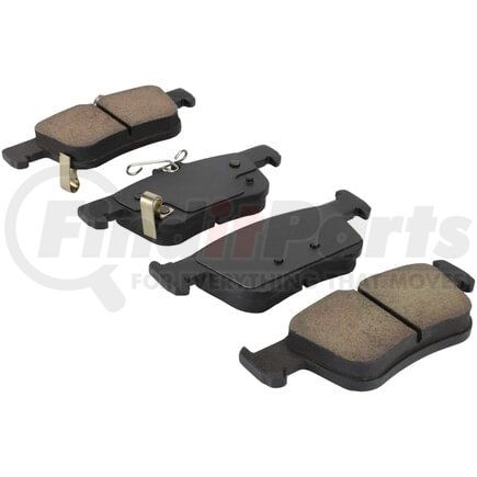 1003-2102C by MPA ELECTRICAL - Quality-Built Black Series Ceramic Brake Pads w/ Hardware