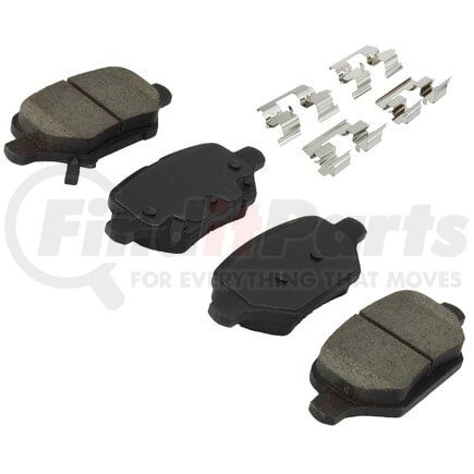 1003-2168C by MPA ELECTRICAL - Quality-Built Black Series Ceramic Brake Pads w/ Hardware