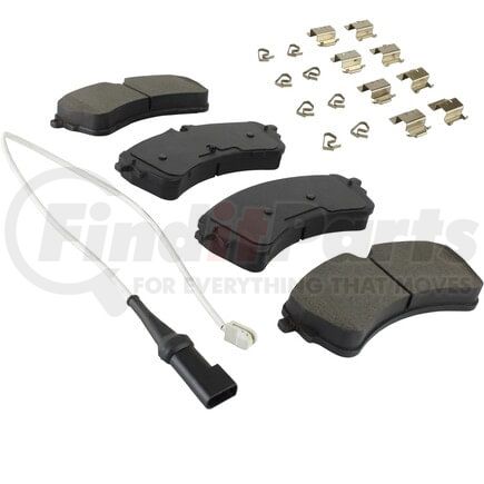 1003-2388M by MPA ELECTRICAL - Quality-Built Black Series Semi-Metallic Brake Pads w/ Hardware