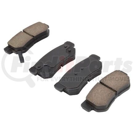 1000-0813M by MPA ELECTRICAL - Quality-Built Disc Brake Pad Set - Semi-Metallic