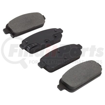 1000-1468M by MPA ELECTRICAL - Quality-Built Disc Brake Pad Set - Semi-Metallic