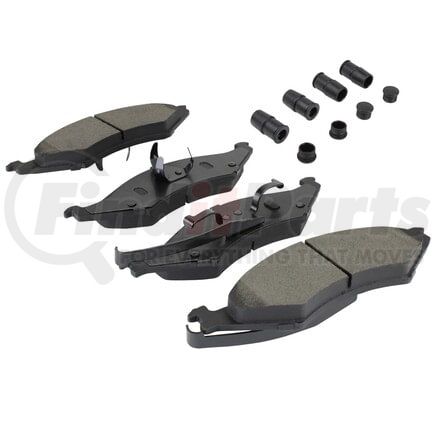 1001-0324M by MPA ELECTRICAL - Quality-Built Premium Semi-Metallic Brake Pads w/ Hardware