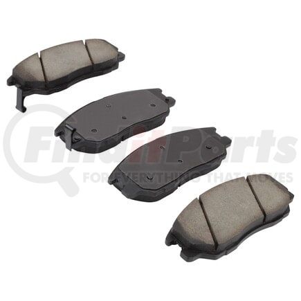 1001-1013M by MPA ELECTRICAL - Quality-Built Premium Semi-Metallic Brake Pads w/ Hardware