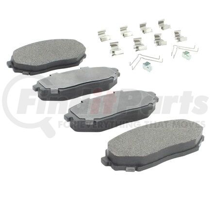 1001-0525M by MPA ELECTRICAL - Quality-Built Premium Disc Brake Pad Set - Semi-Metallic, with Hardware