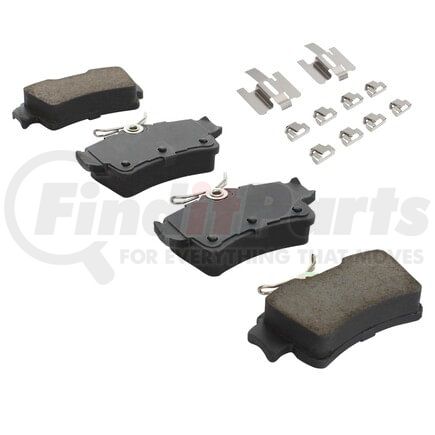 1001-0627AC by MPA ELECTRICAL - Quality-Built Premium Ceramic Brake Pads w/ Hardware