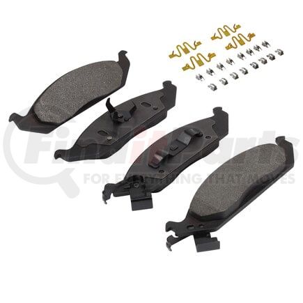 1001-0650M by MPA ELECTRICAL - Quality-Built Premium Semi-Metallic Brake Pads w/ Hardware