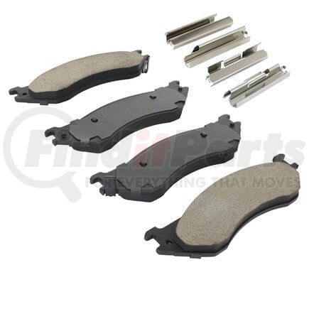 1001-0702C by MPA ELECTRICAL - Quality-Built Premium Ceramic Brake Pads w/ Hardware